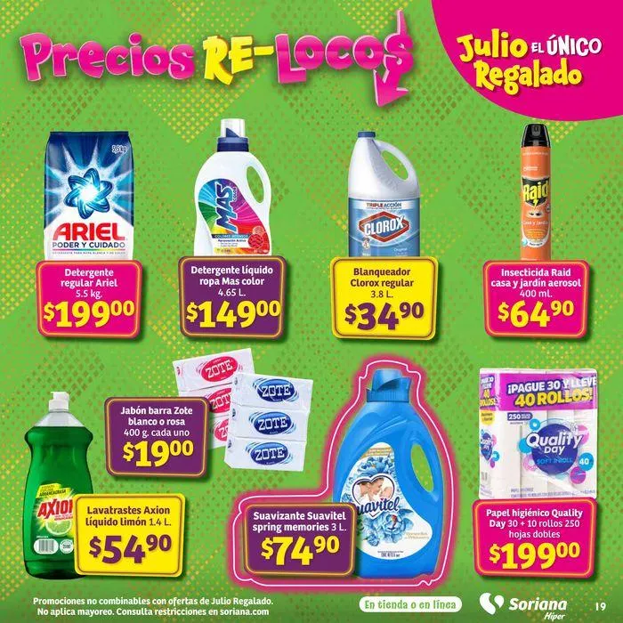 Catálogo de Julio Regalado Híper 26 de julio al 30 de julio 2024 - Pagina 19