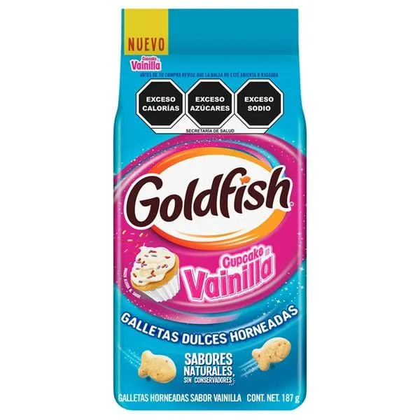 Galleta Goldfish vainilla cupcakes 187 g