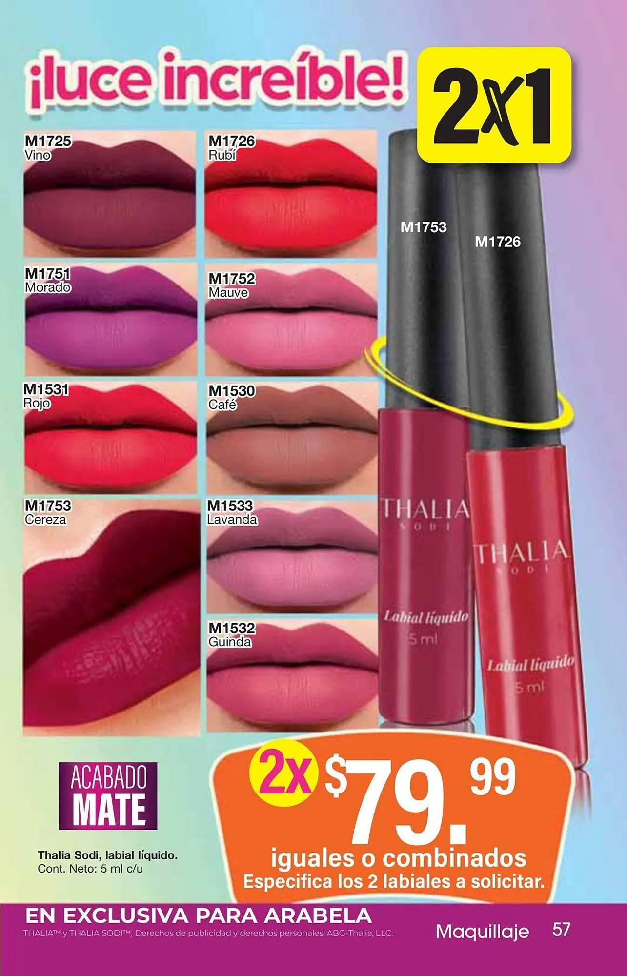 Catálogo de Catálogo Arabela 5 de junio al 26 de junio 2025 - Pagina 59