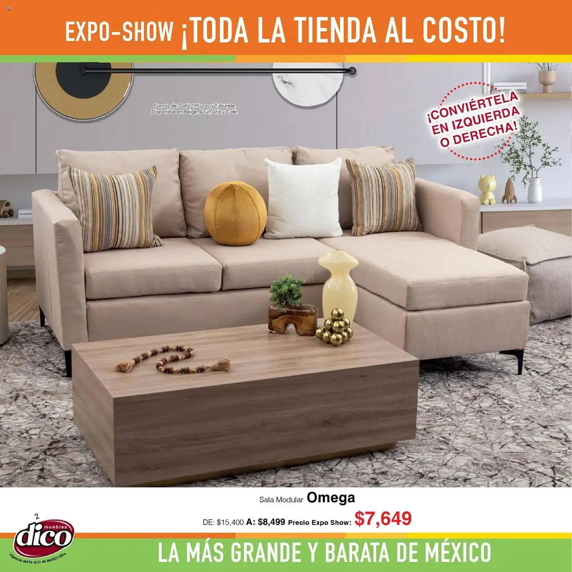 Catálogo de Catálogo Muebles Dico 26 de marzo al 1 de abril 2026 - Pagina 2