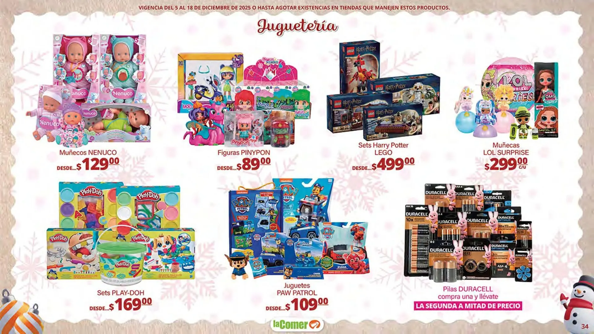 Catálogo de Folleto La Comer 5 de diciembre al 18 de diciembre 2025 - Pagina 34