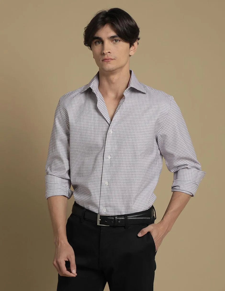 Camisa casual de algodón manga larga para hombre