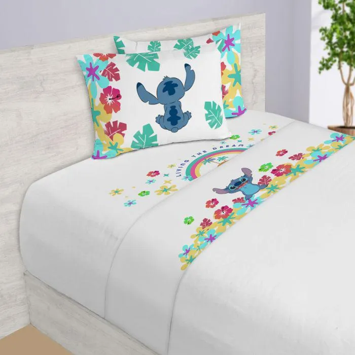 SET DE SABANAS MATRIMONIAL STITCH SUEÑO