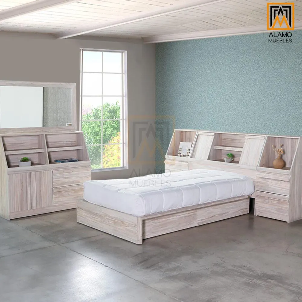 Recámara Indiana Individual Ambrossia c/espejo