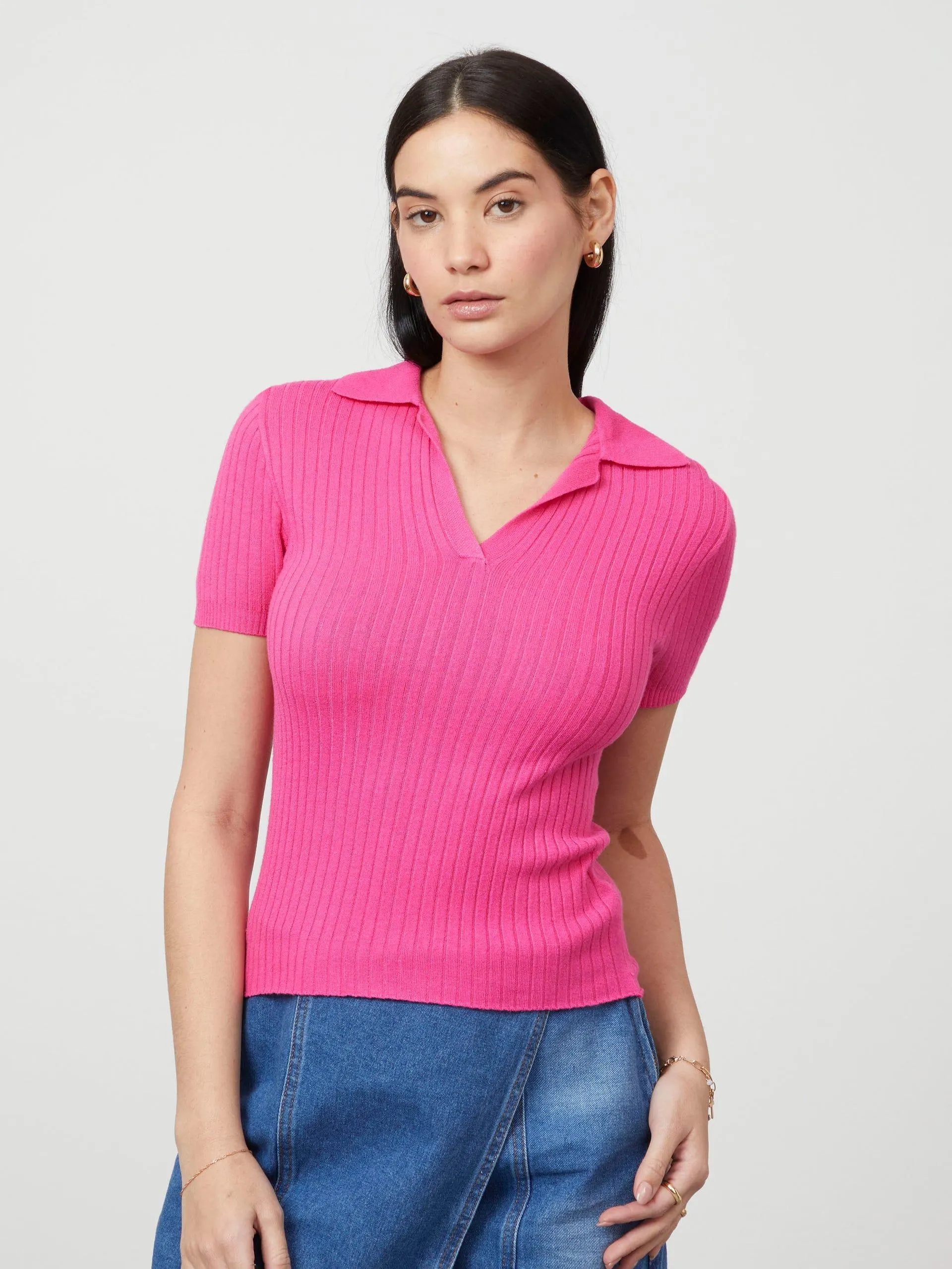 Polo Manga Corta Tejida Fiusha