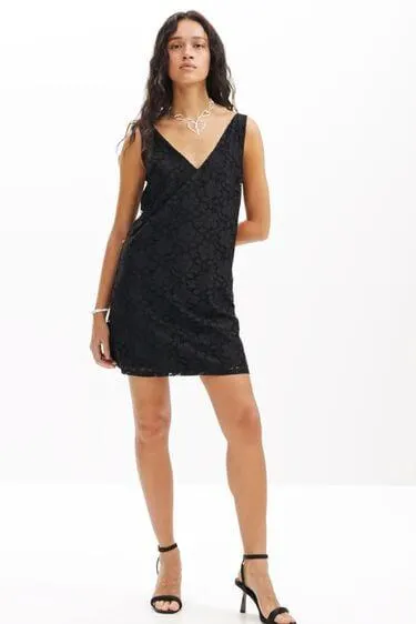 Minikleid Spitze Blumen