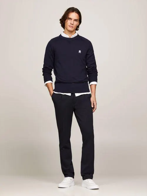 Suéter con monograma TH de corte amplio de hombre Tommy Hilfiger