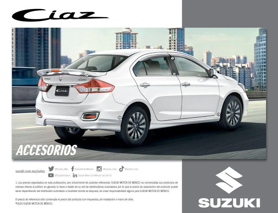 Catálogo de Suzuki CIAZ 27 de febrero al 31 de diciembre 2024 - Pagina 8