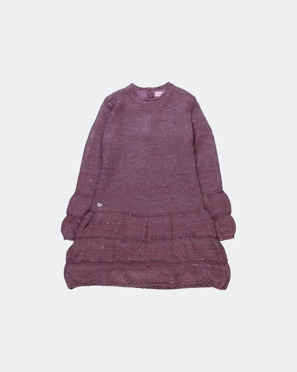 Vestido brilloso manga larga