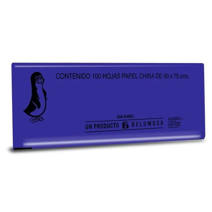 PAPEL DE CHINA COLS. BELUMOSA DOBLADO 50 X 75 CM