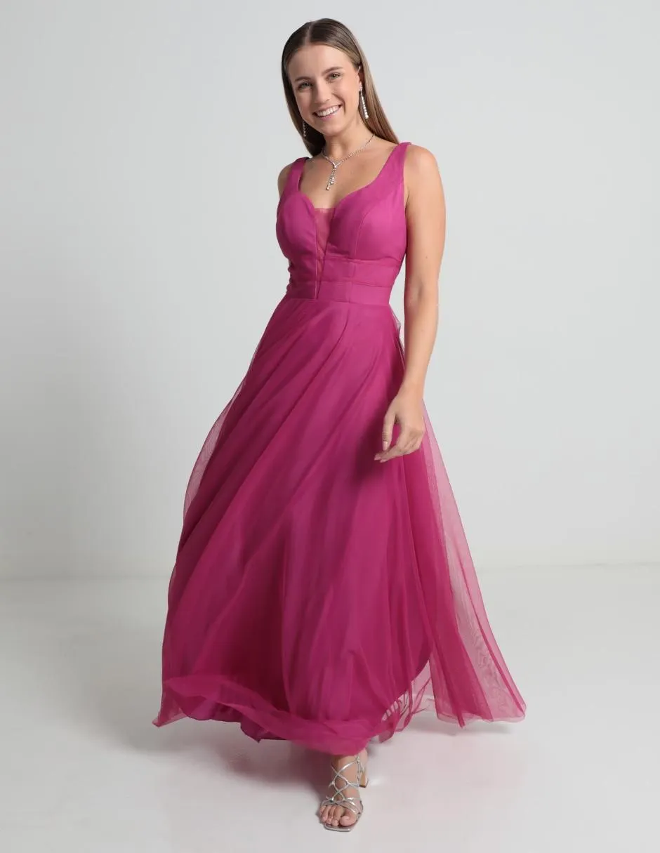 Vestido largo de fiesta RUE by Rue de la Paix espalda abierta