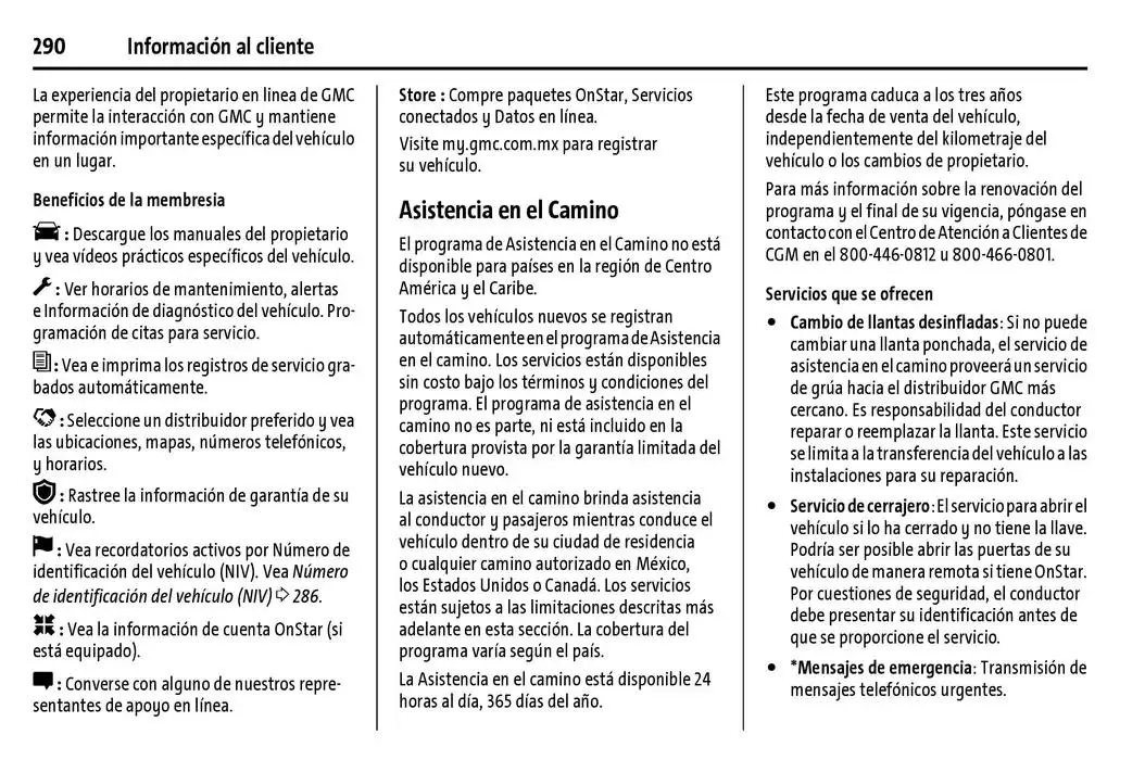 Catálogo de BrightDrop 400 Y BrightDrop 600 Manual del propietario 22 de enero al 31 de diciembre 2025 - Pagina 291