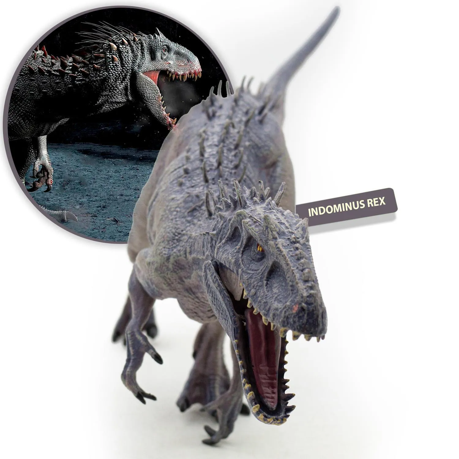 Figura de Dinosaurio Indominus Rex Jurassic 40 cm