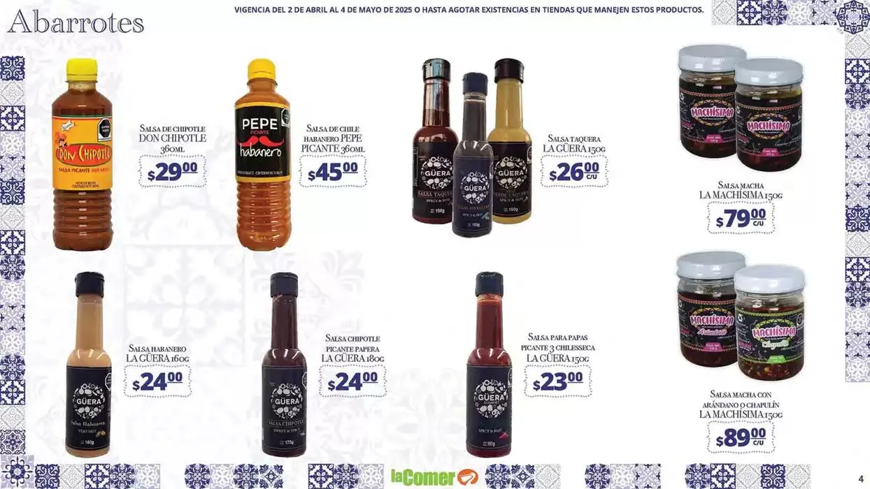 Catálogo de La Comer Puebla Rincones de México 2 de abril al 4 de mayo 2025 - Pagina 4