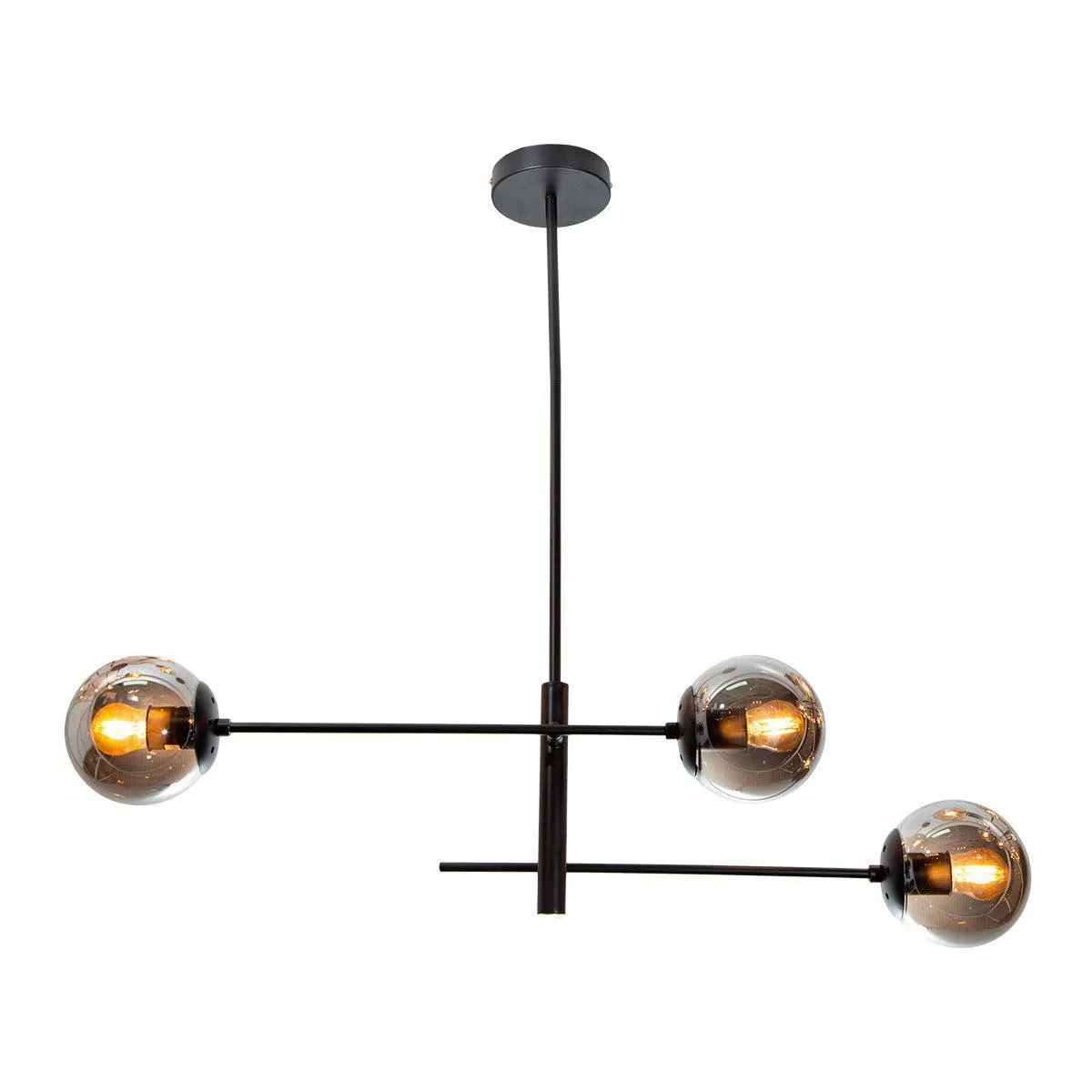 Lámpara Colgante Opulent Lights Negro E27 40w 3 Luces