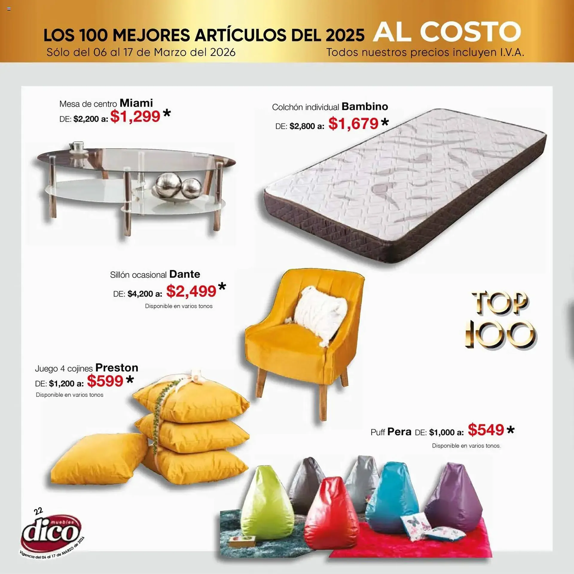 Catálogo de Catálogo Muebles Dico 6 de marzo al 18 de marzo 2026 - Pagina 22