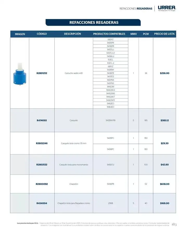 Catálogo de Catálogo Residencial 2025 28 de febrero al 28 de febrero 2026 - Pagina 189