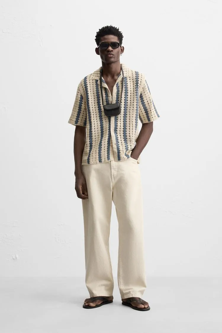 CROCHET TEXTURED SHIRT