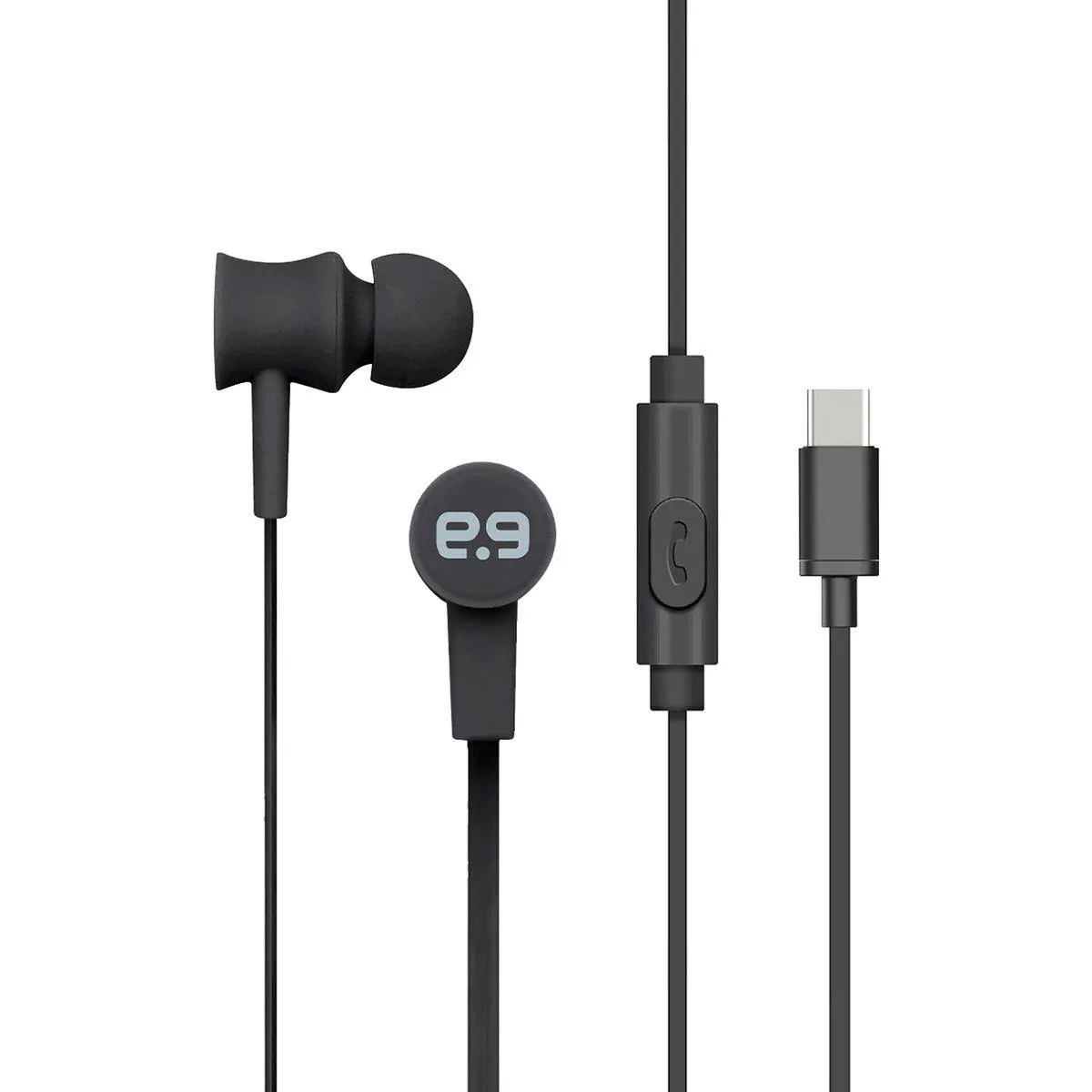 Audífonos Alámbricos Pure Gear Pureboom Tipo C Negro