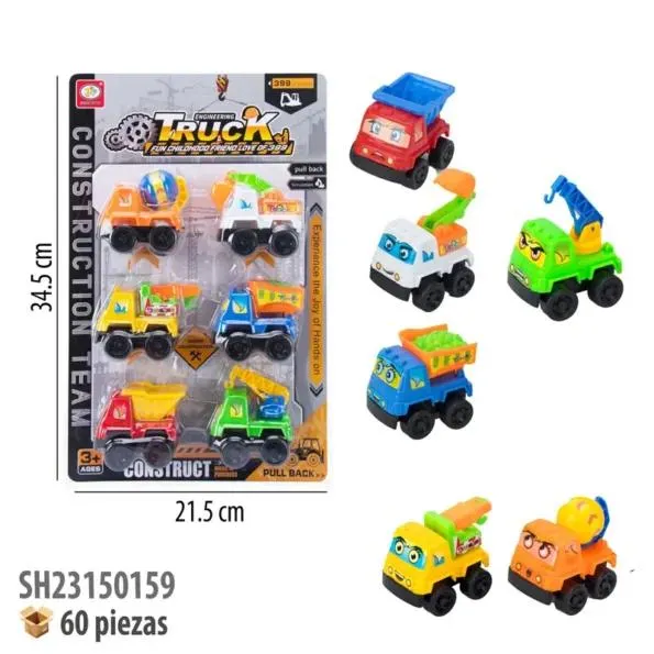 VEHICULOS 6 PIEZAS FRICCION