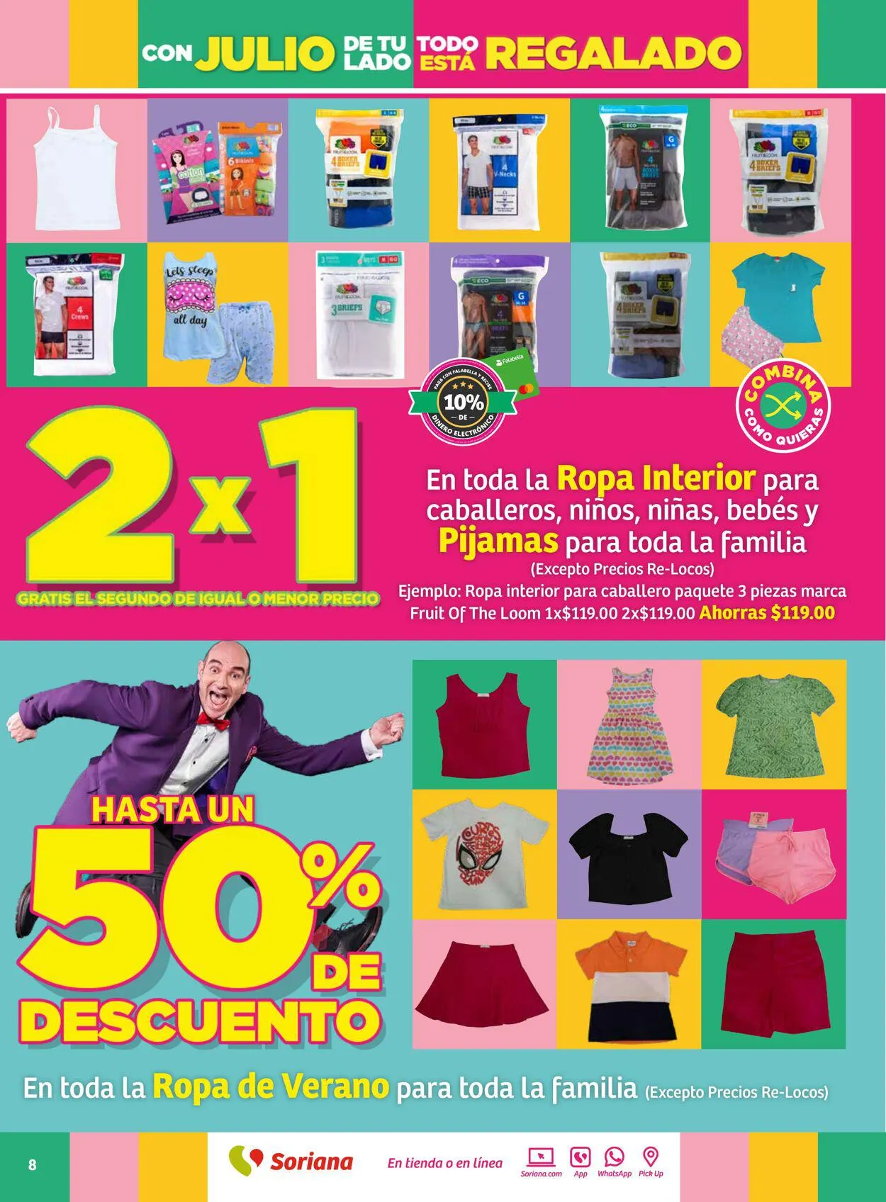 Catálogo de Soriana - Folleto Julio Regalado Mercado Nacional Oferta actual 13 de julio al 20 de julio 2023 - Pagina 8