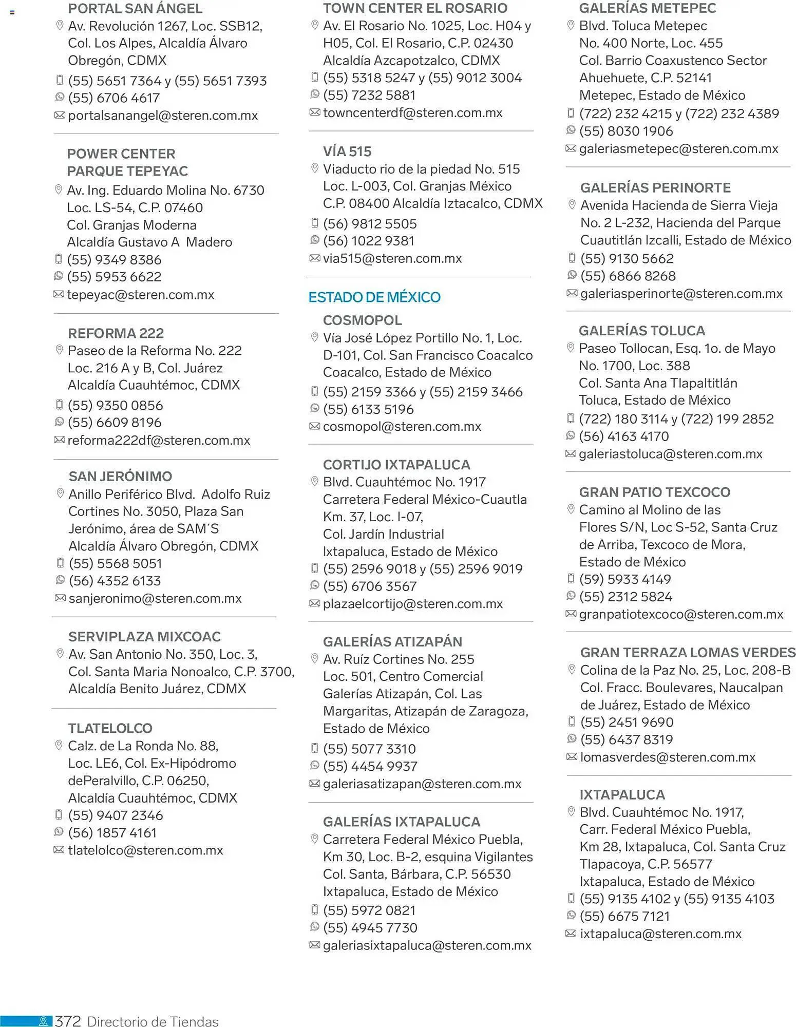 Catálogo de Catálogo Steren 1 de enero al 1 de enero 2027 - Pagina 384
