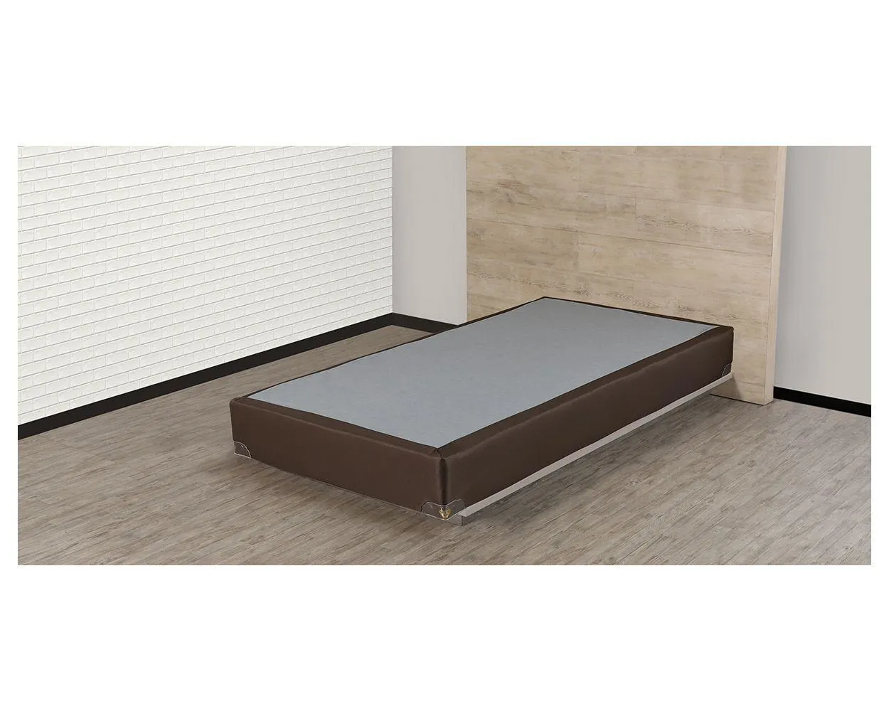 Box Spring Air Individual Brown