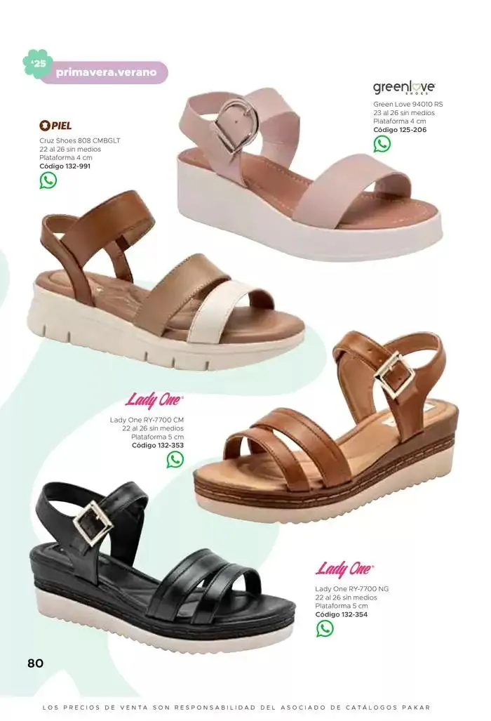 Catálogo de Pakar Sandalia 31 de enero al 31 de mayo 2025 - Pagina 80