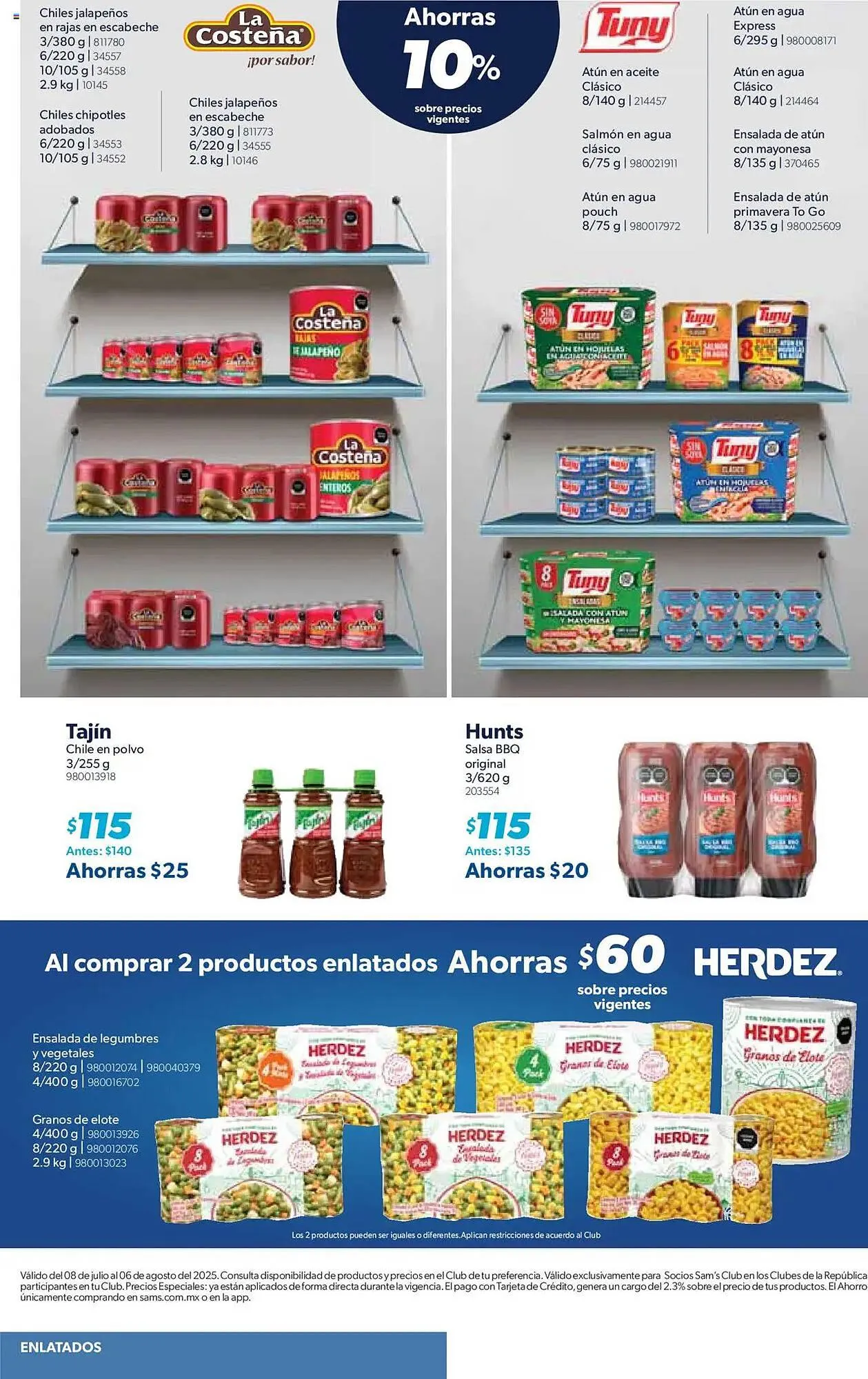 Catálogo de Catálogo Sam's Club 8 de julio al 7 de agosto 2025 - Pagina 6