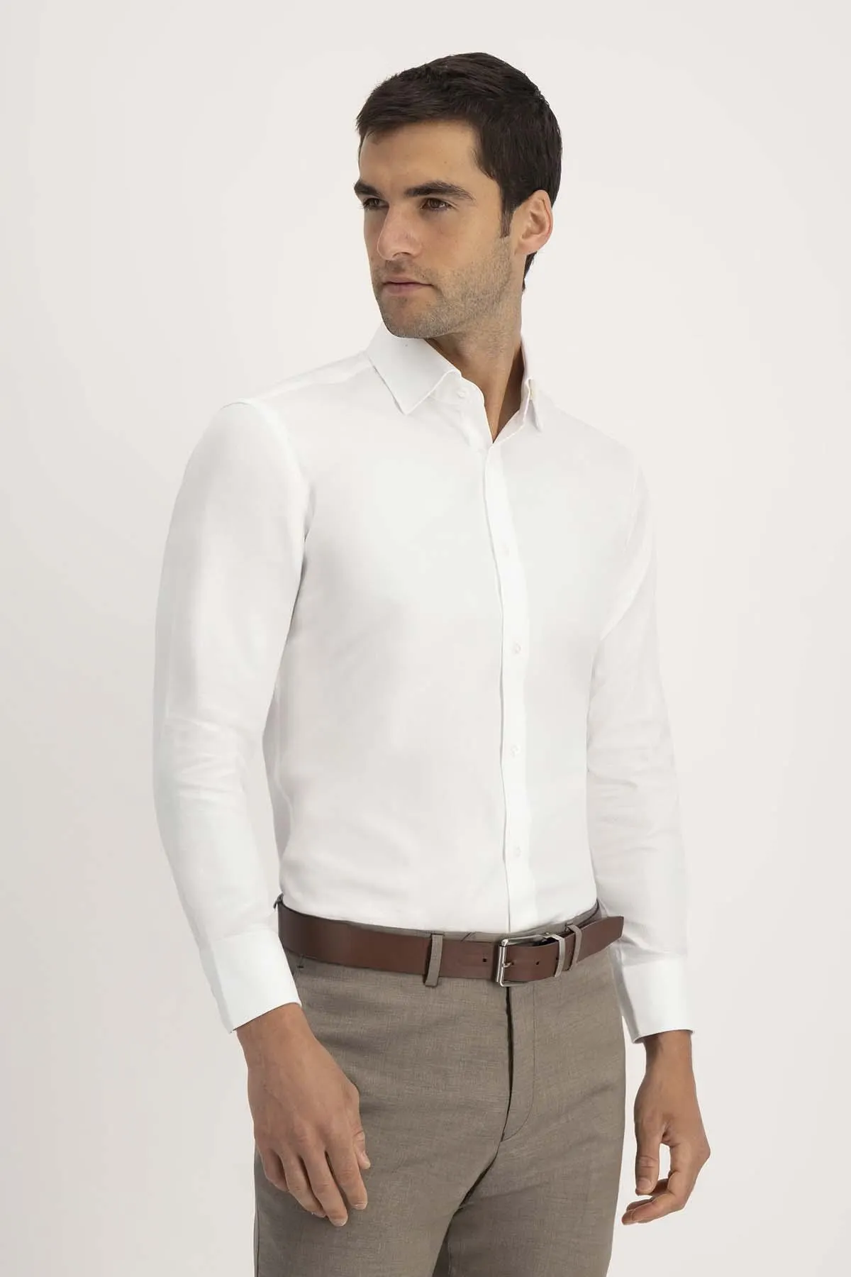 Camisa Formal Roberts Easy Care Contemporary Fit Color Blanco