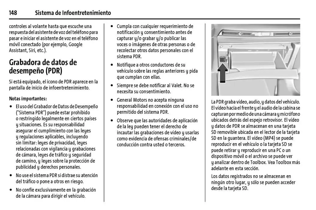 Catálogo de Chevrolet Corvette Stingray Manual del propietario 22 de enero al 31 de diciembre 2025 - Pagina 149