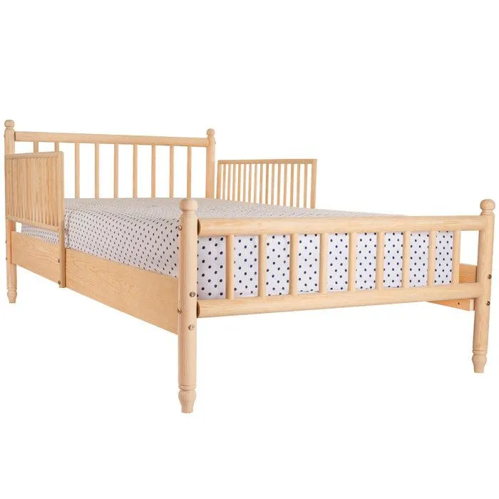 Cama Eva con Barandales (no barnizada)