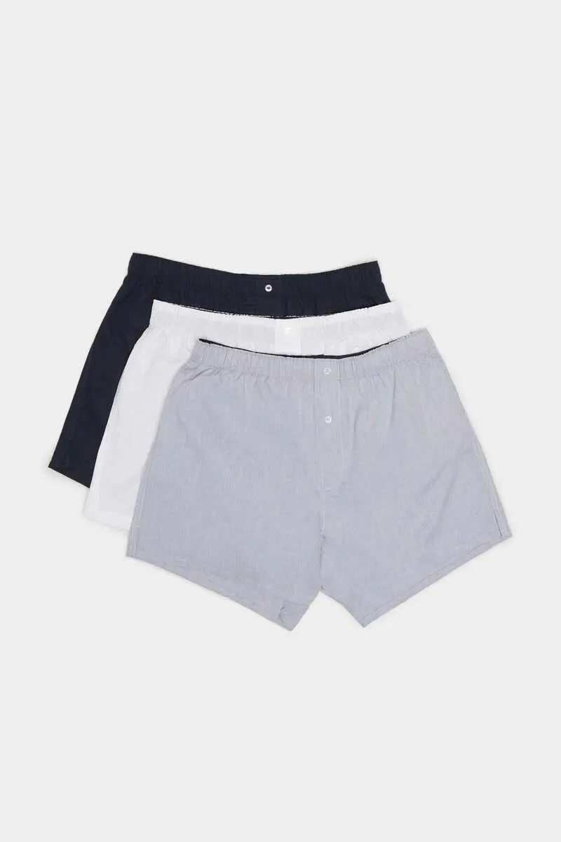 Pack 3 calzoncillos tela popelín