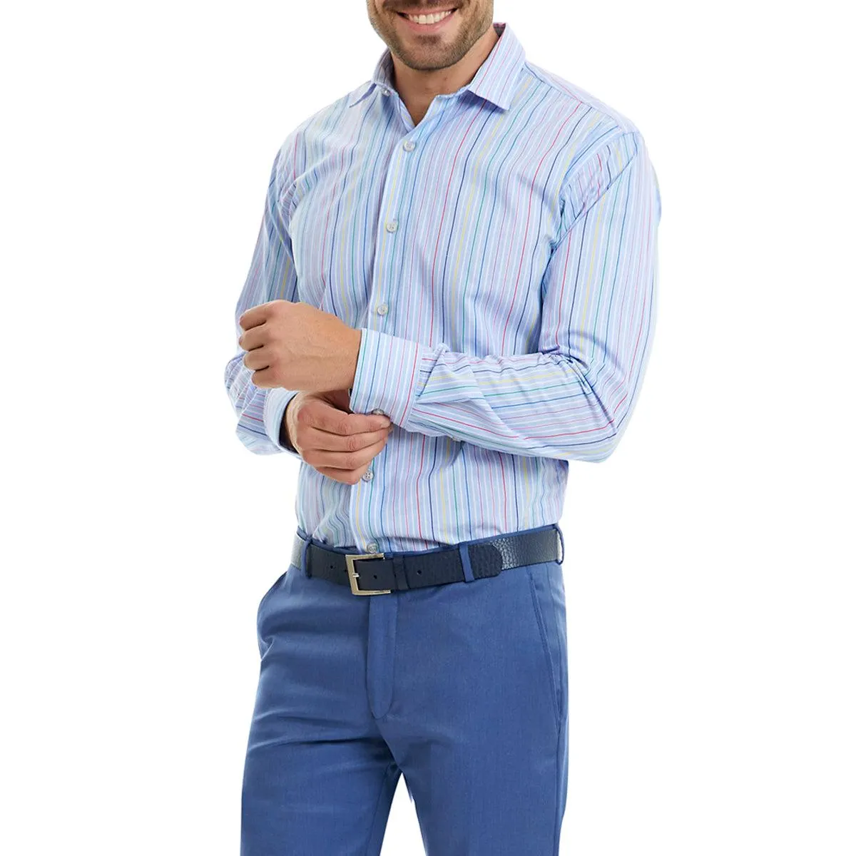 Camisa Manga Larga | Azul | Slim-Fit