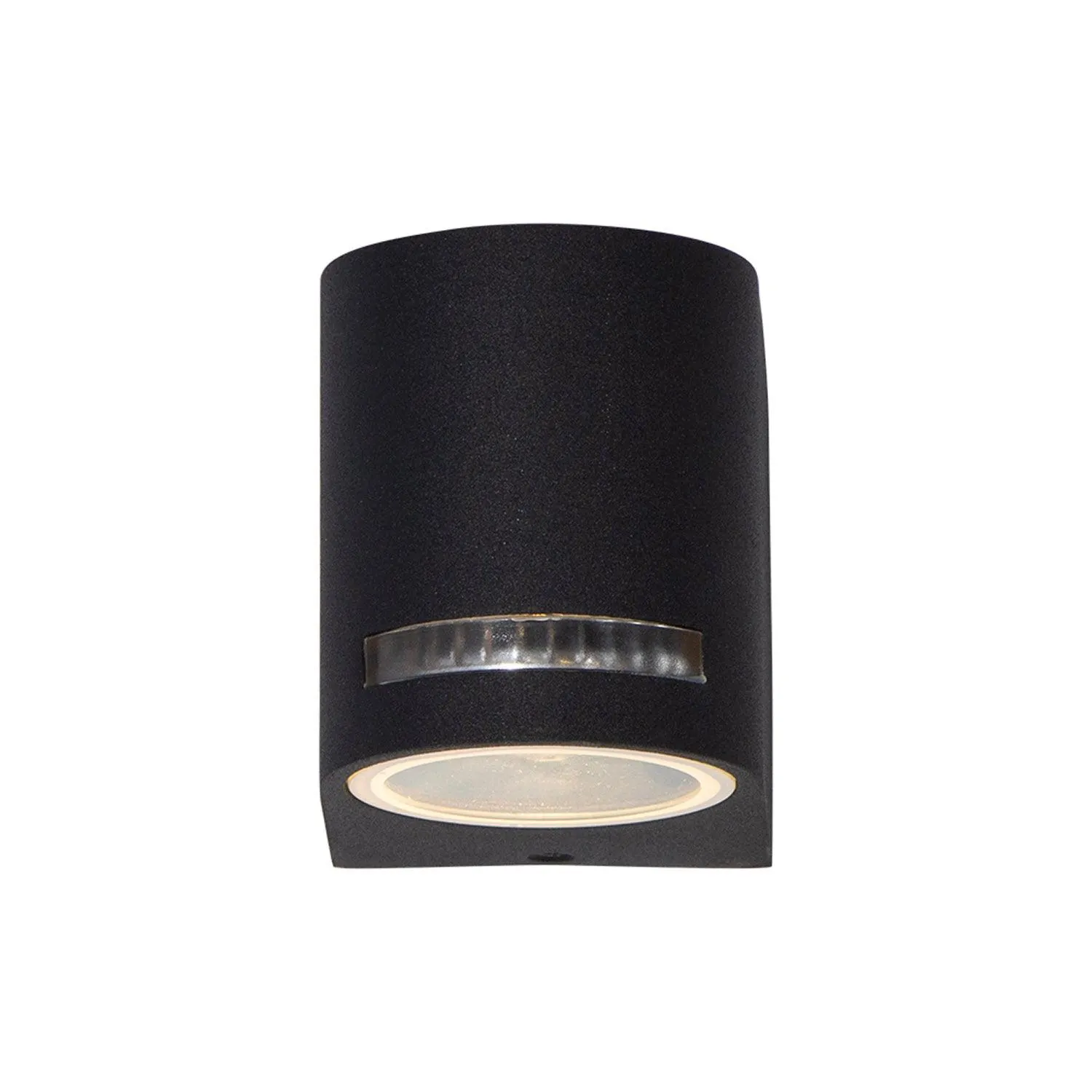 Aplique Pared Exteriores Cilíndrico Negro 5w Gu10 1 Luz