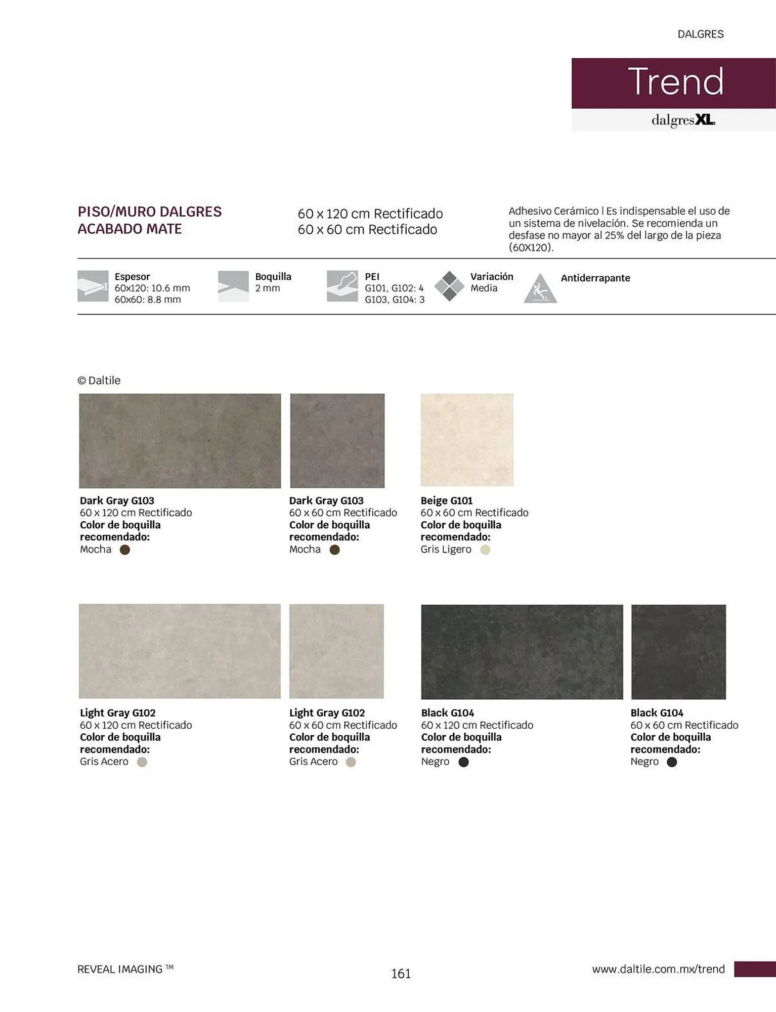 Catálogo de Catálogo Daltile 1 de enero al 31 de diciembre 2024 - Pagina 161