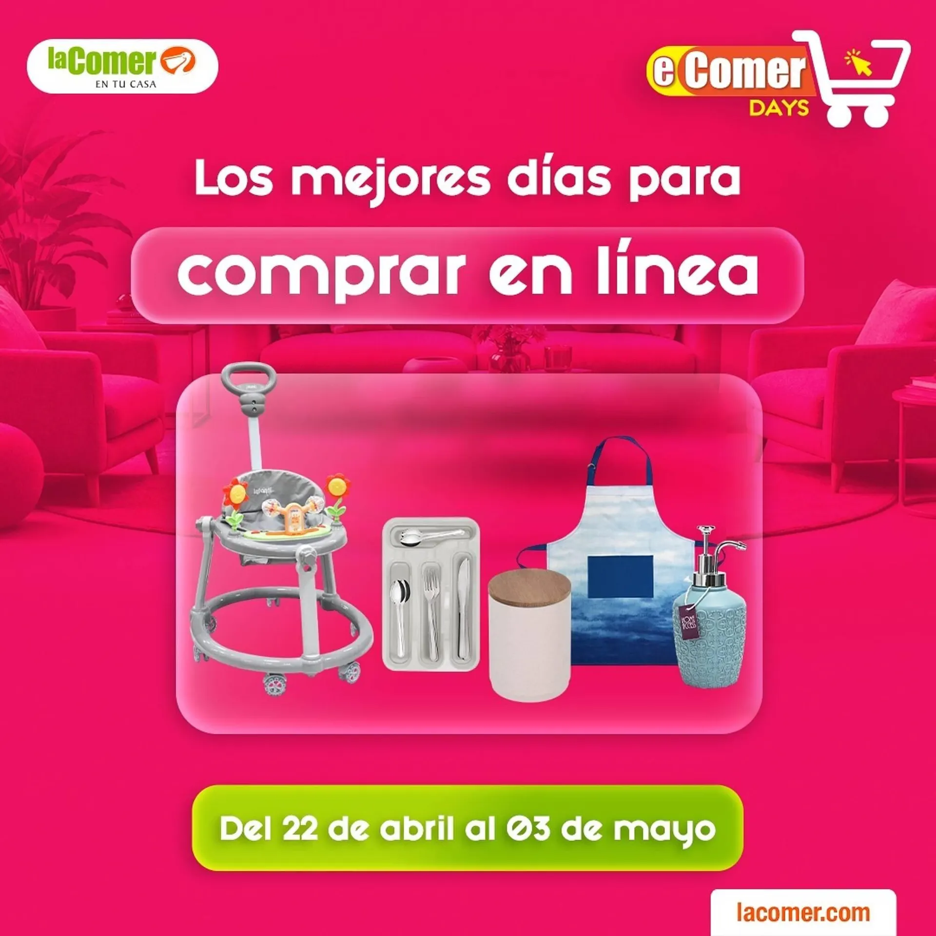 Catálogo de Folleto La Comer 22 de abril al 3 de mayo 2026 - Pagina 1