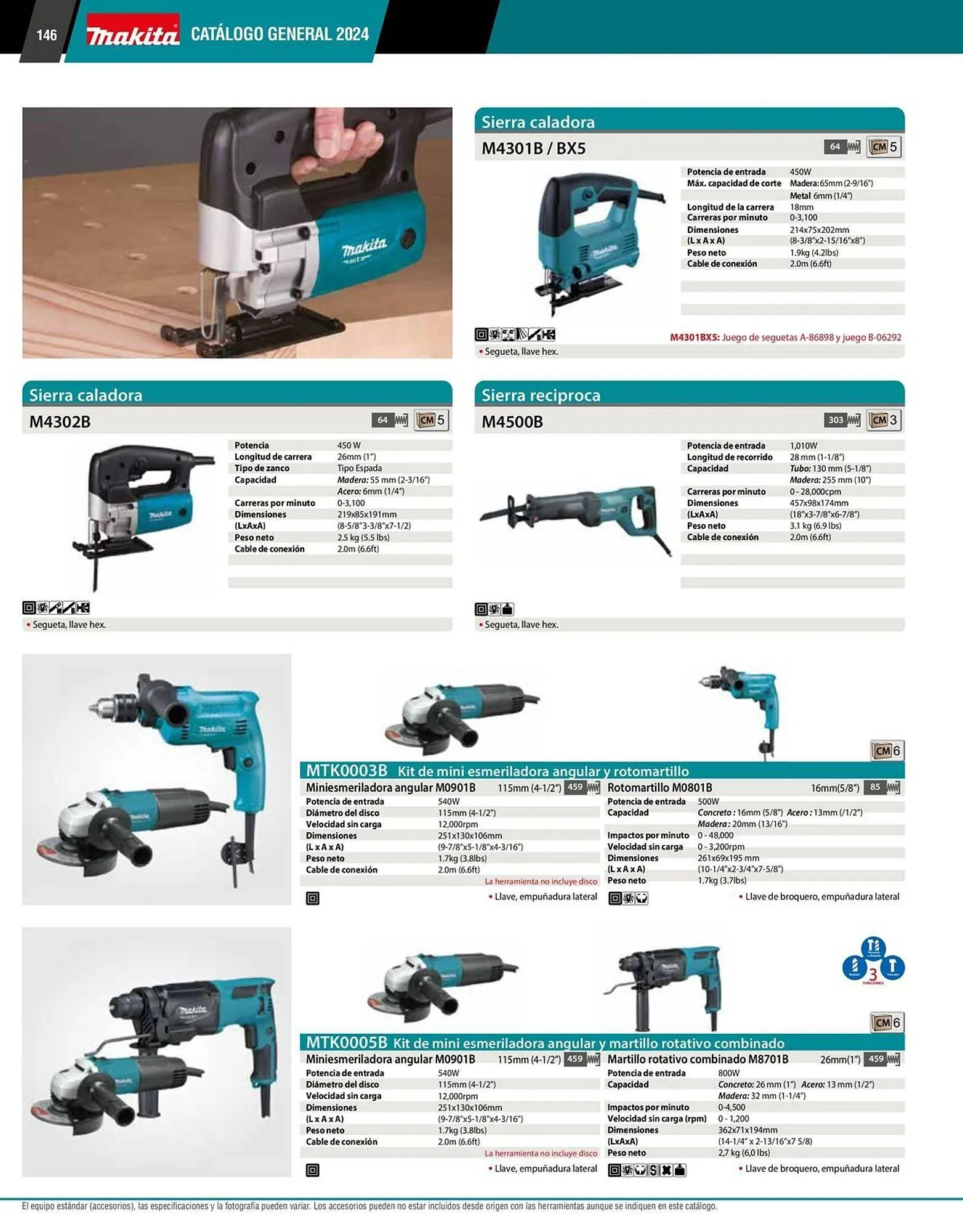 Catálogo de Catálogo Makita 12 de enero al 31 de diciembre 2026 - Pagina 146