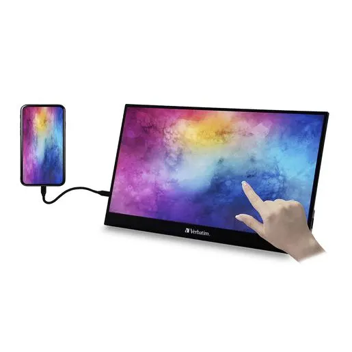 Monitor Touch Portátil Verbatim PMT15 15.6 pulg. Full HD