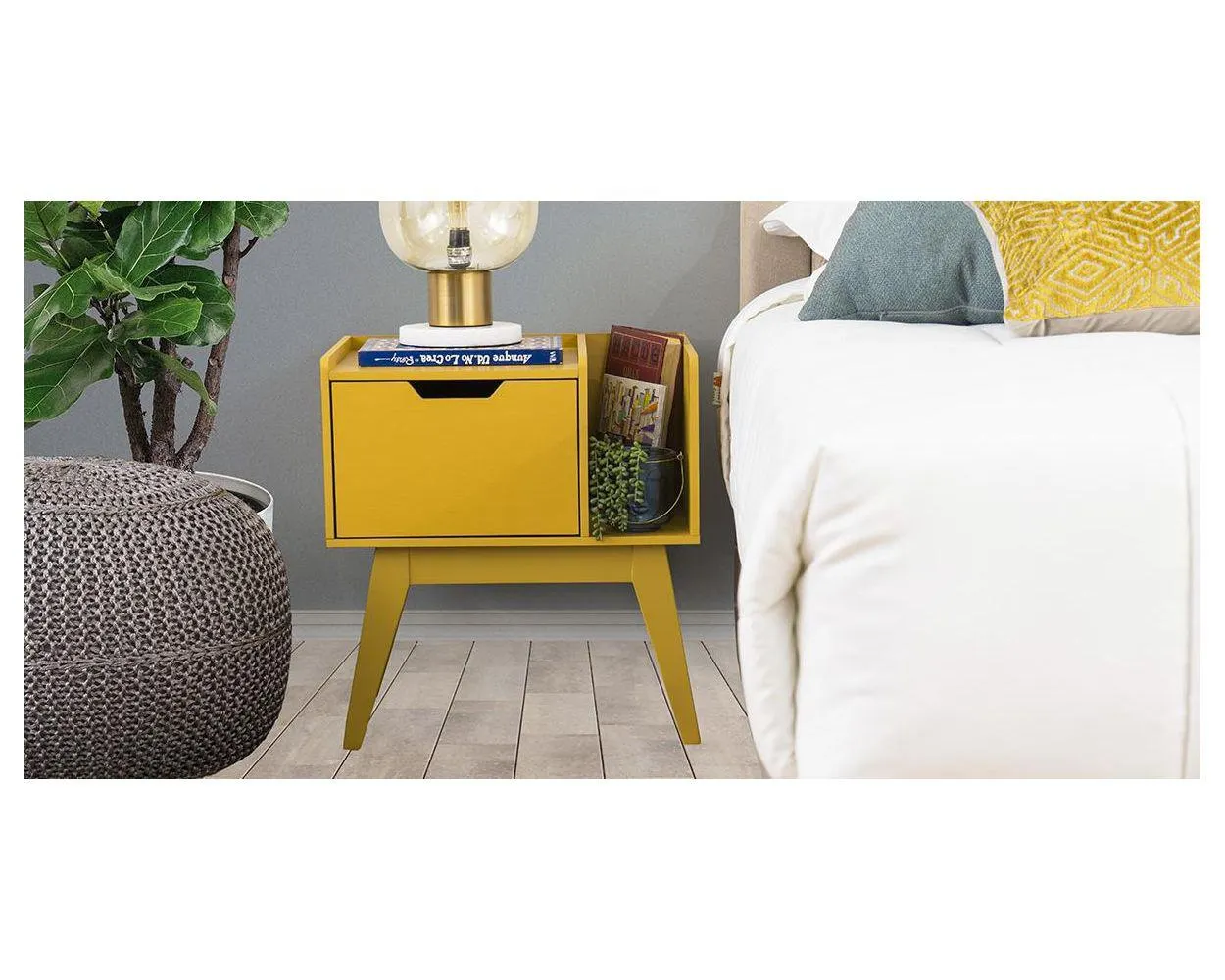 Buró con Revistero Zeus Amarillo I