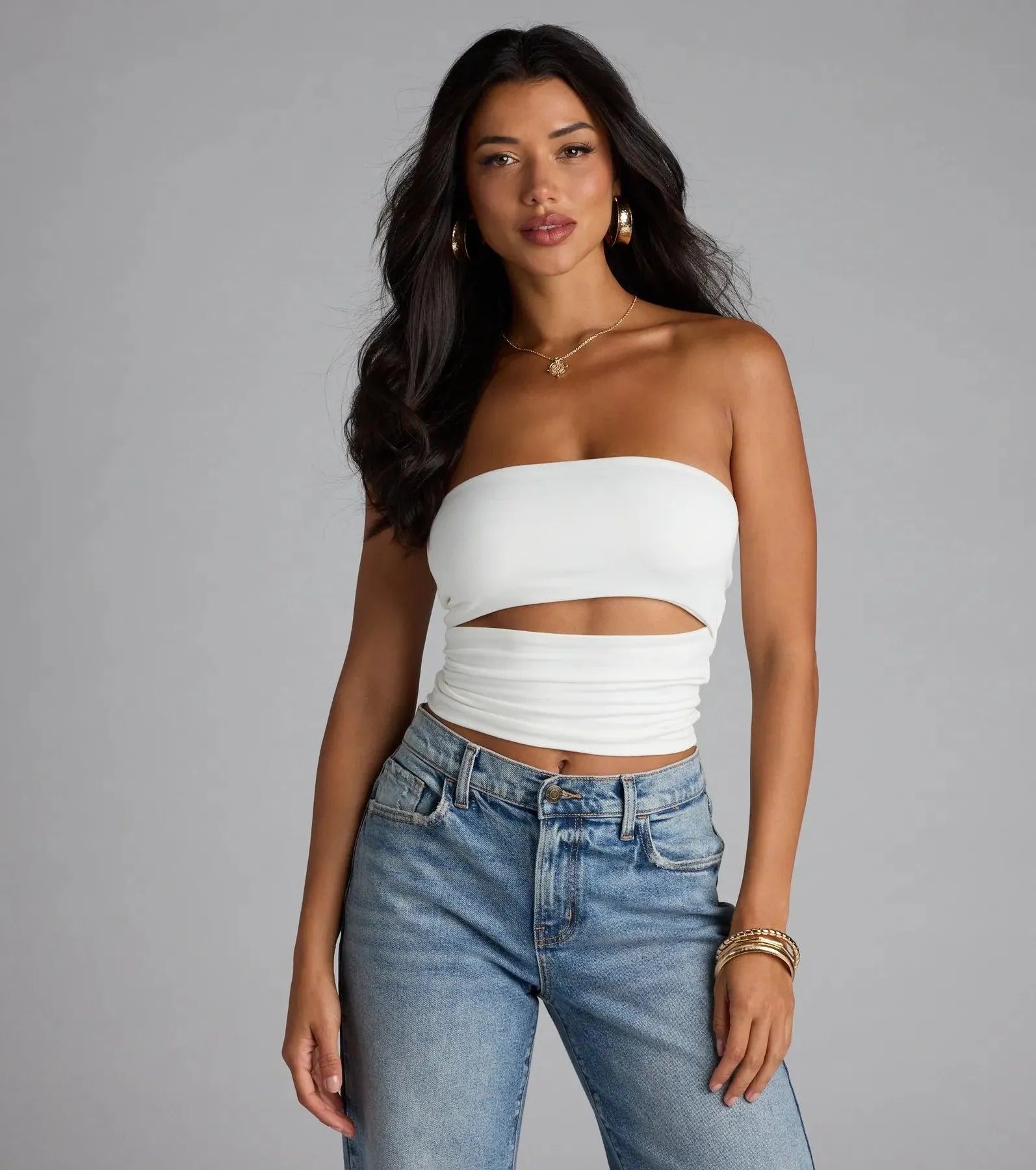 Ultra Trendy Cutout Tube Top
