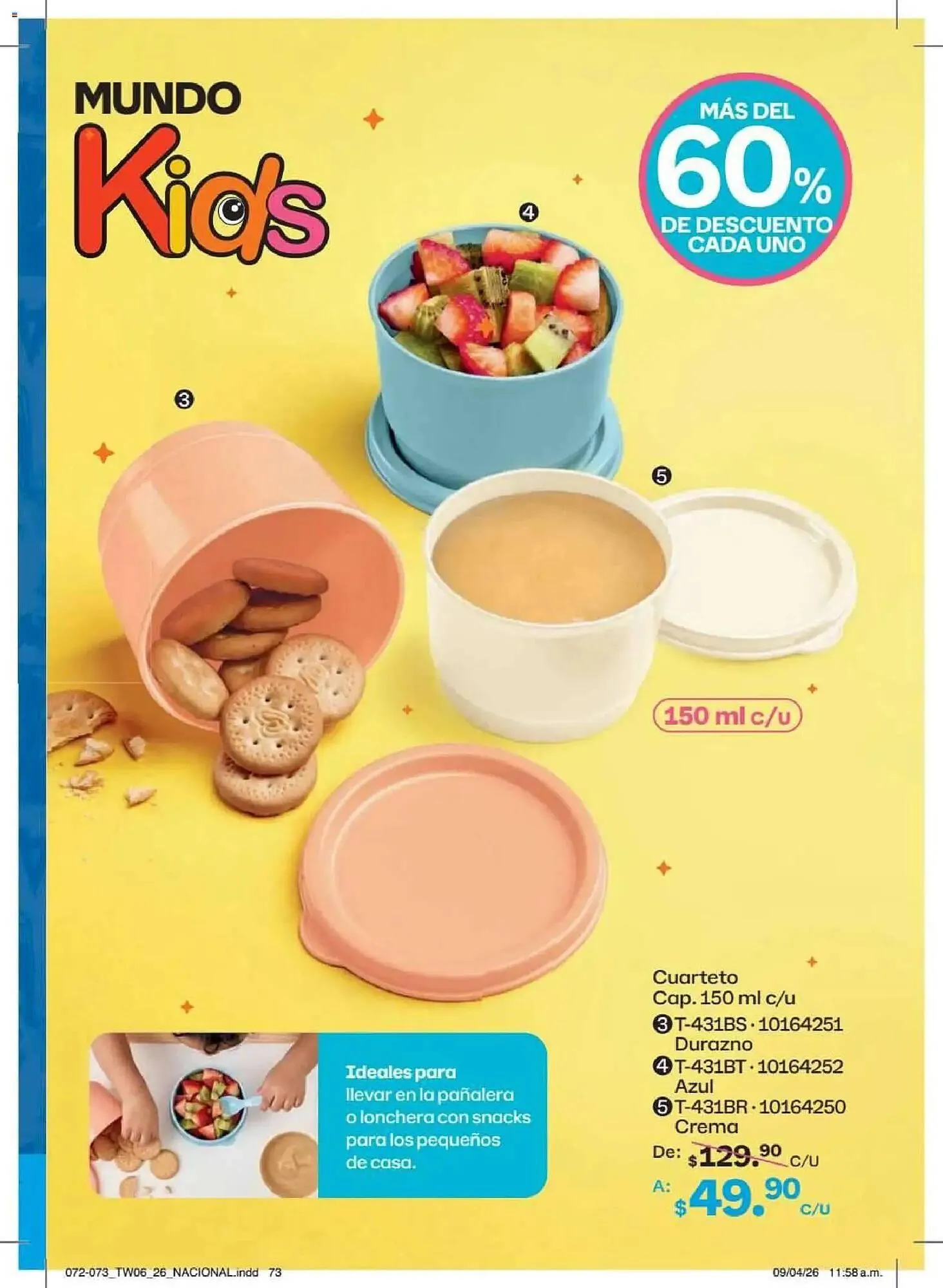 Catálogo de Catálogo Tupperware 18 de mayo al 14 de junio 2026 - Pagina 73