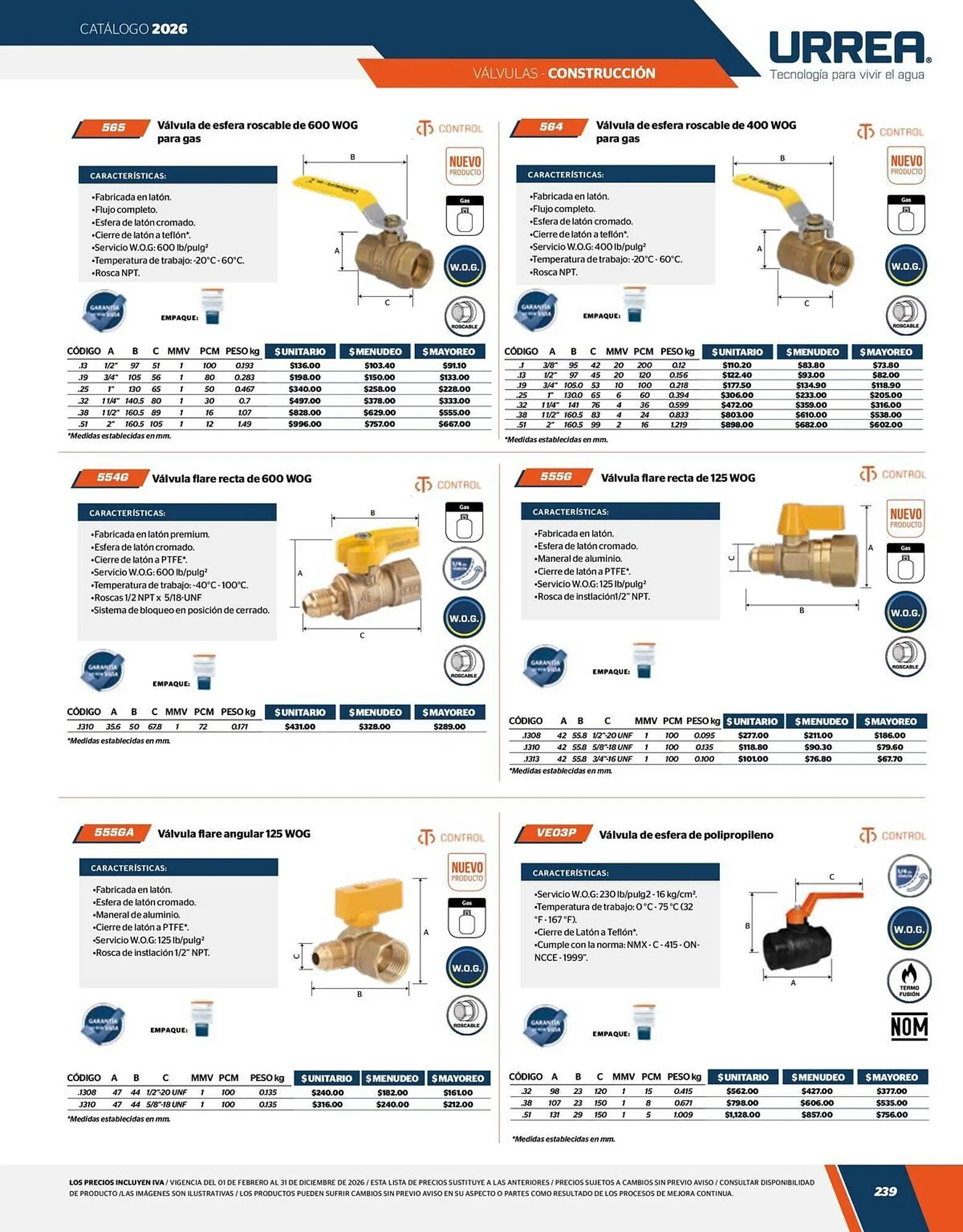 Catálogo de Catálogo Urrea 24 de abril al 31 de diciembre 2026 - Pagina 241
