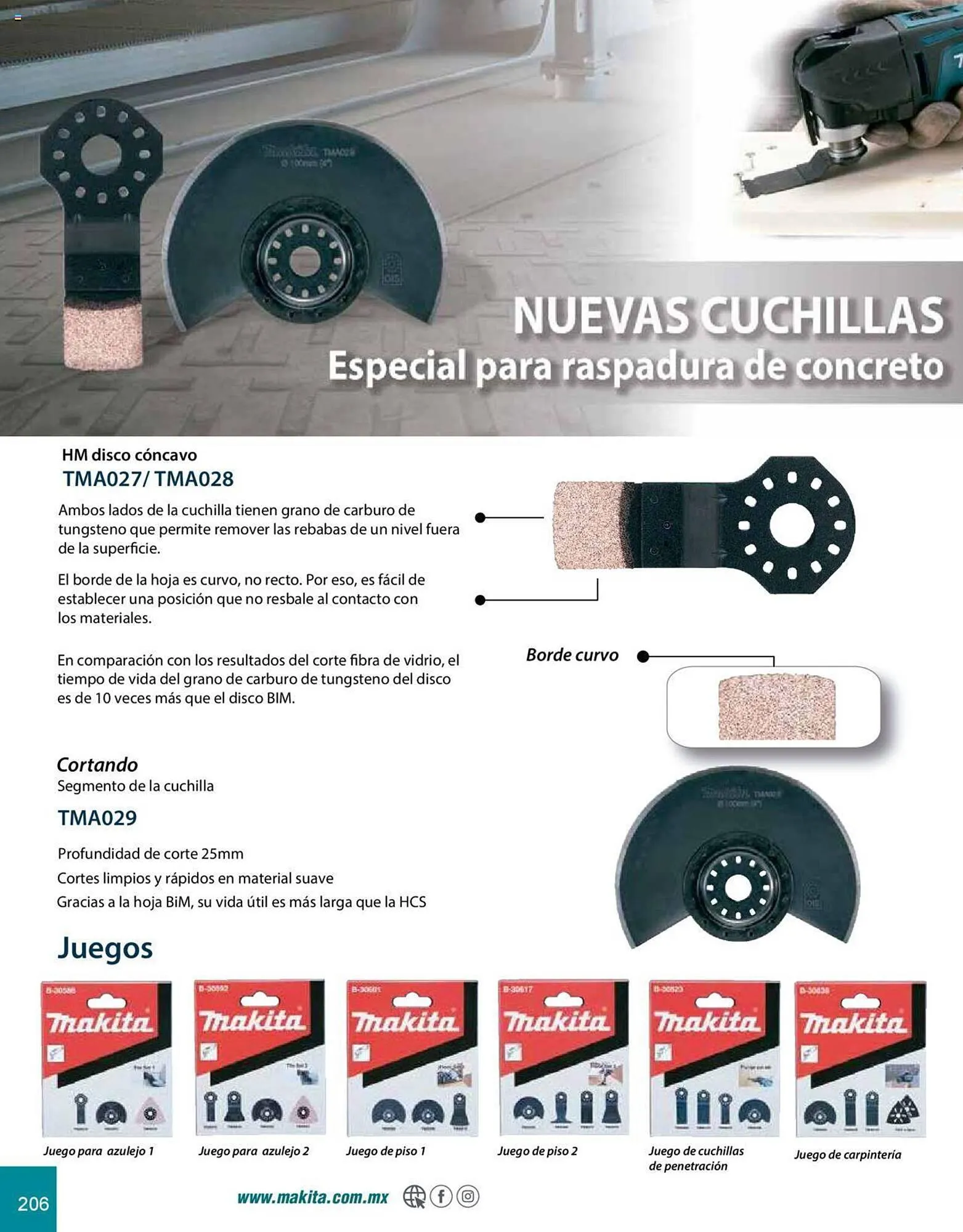 Catálogo de Catálogo Makita 8 de julio al 31 de diciembre 2025 - Pagina 206