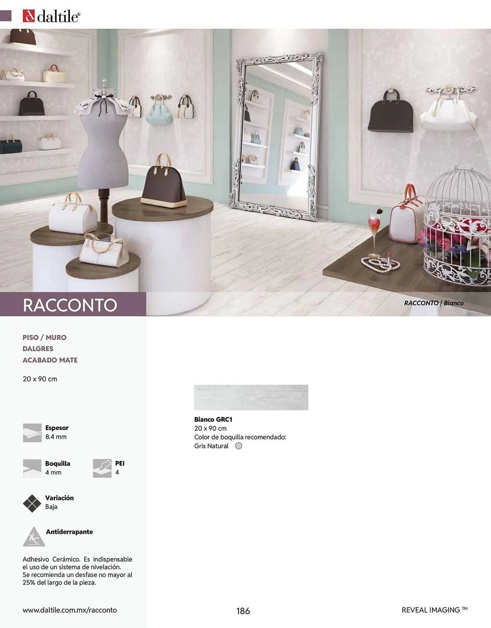 Catálogo de Catálogo Daltile 13 de enero al 31 de diciembre 2026 - Pagina 186