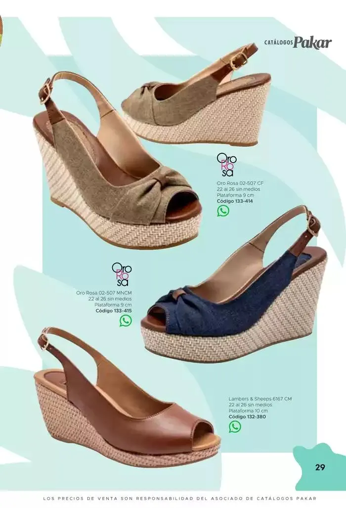 Catálogo de Pakar Sandalia 31 de enero al 31 de mayo 2025 - Pagina 29