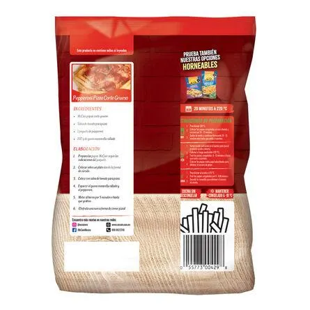 Papas corte recto y grueso McCain 500 g