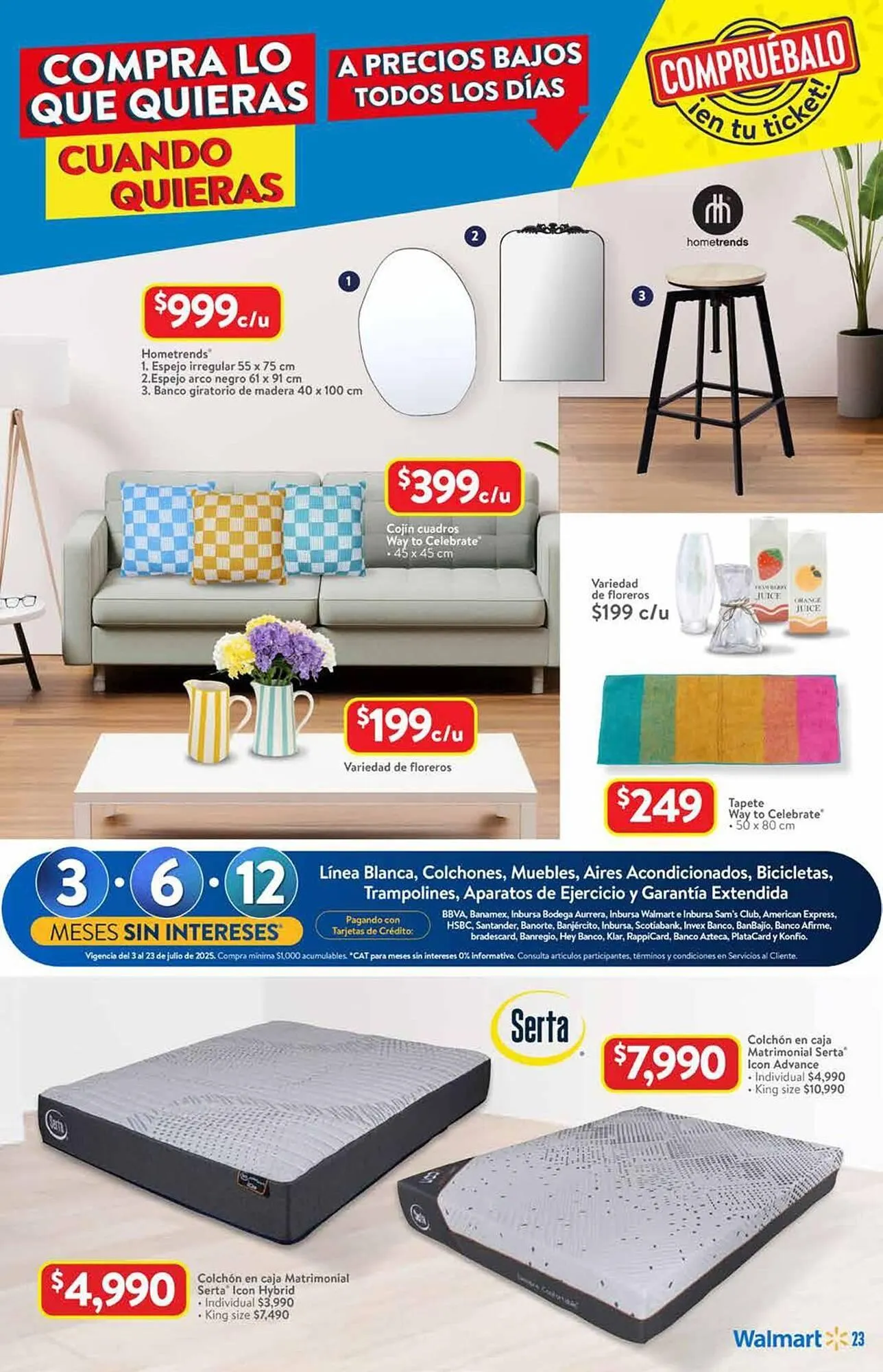 Catálogo de Catálogo Walmart 3 de julio al 23 de julio 2025 - Pagina 23