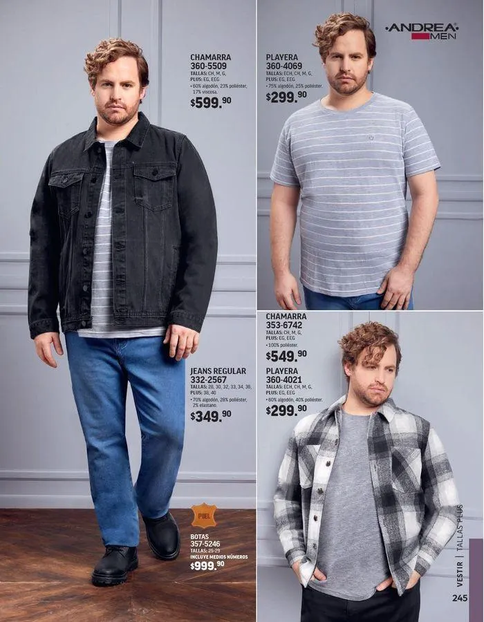 Catálogo de ANDREA - VESTIR CABALLERO 26 de agosto al 25 de enero 2025 - Pagina 60