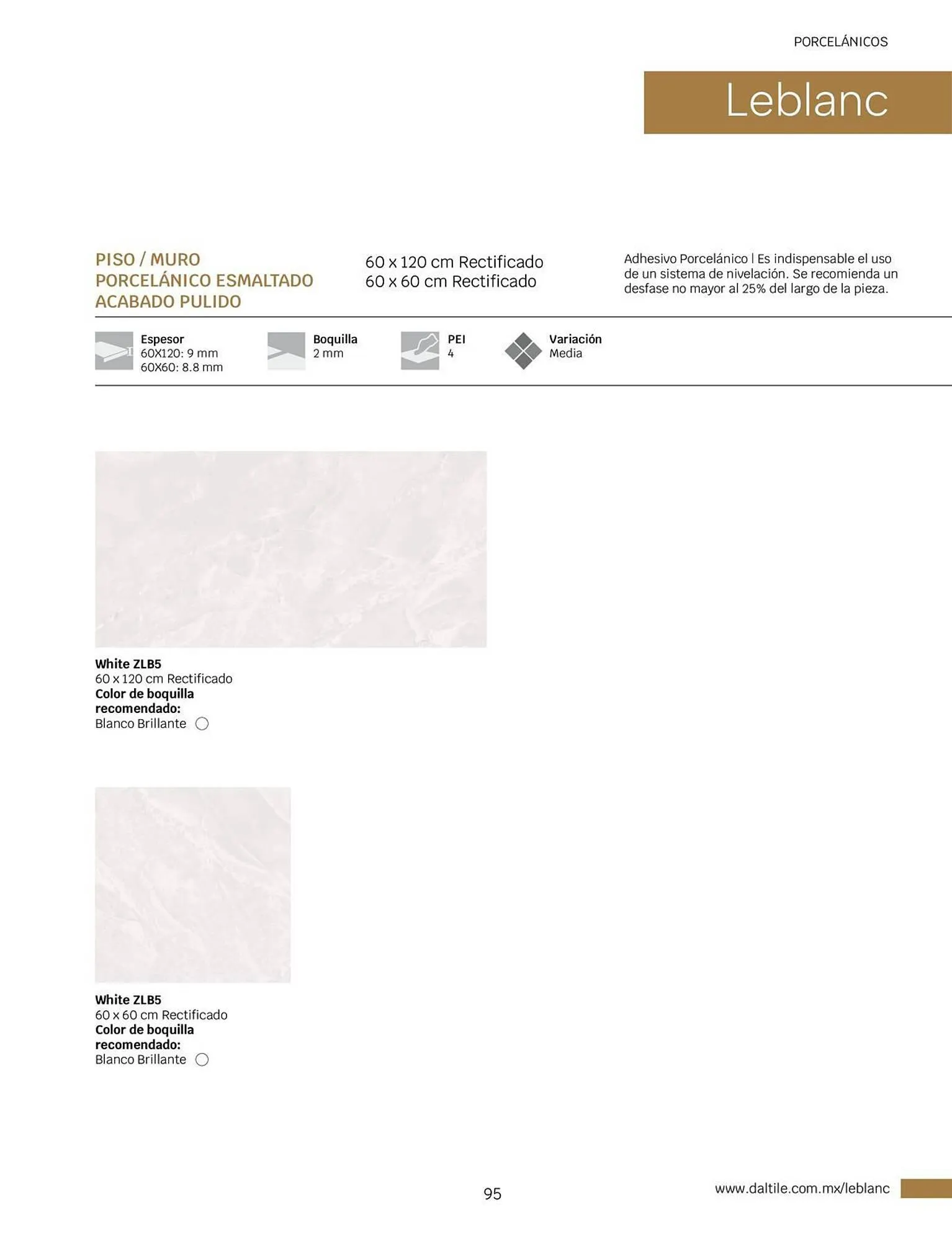Catálogo de Catálogo Daltile 1 de enero al 31 de diciembre 2024 - Pagina 95